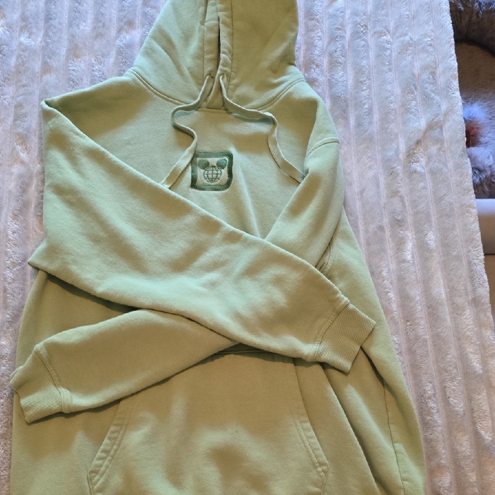 Disney Light Green Hoodie Sweater